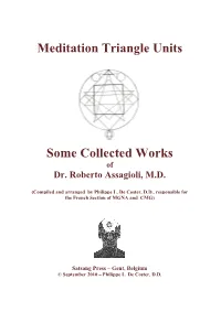 Meditation Triangle Units Some Collected Works