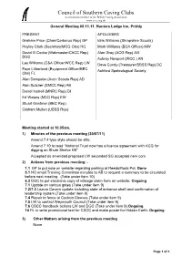 Minutes of the Previous Meeting (30/07/11) Amend 7.4 Typo Style Should Be Stile