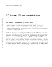 T ¯ T Deformed CFT As a Non-Critical String Arxiv:1910.13578V1 [Hep-Th]
