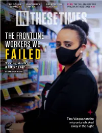 THE FRONTLINE WORKERS WE FAILED Taking Stock of a Bitter Year