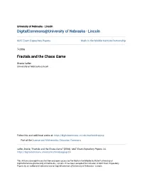 Fractals and the Chaos Game