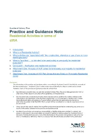 Practice and Guidance Note Residential Activities in Terms of S95a