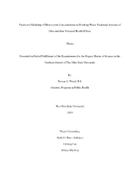Predictive Modeling of Microcystin Concentrations in Drinking Water Treatment Systems Of