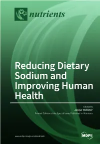Reducing Dietary Sodium and Improving Human Health
