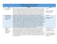 Open Engagement Abstracts # Title Abstract Authors 8 Rocky Worlds and We Live in a System with Multiple Rocky Planets, but Only Earth Hosts Intelligent Life