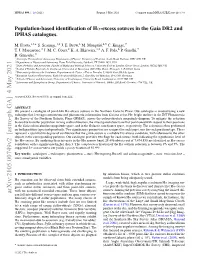 Population-Based Identification of H {\Alpha}-Excess Sources in the Gaia