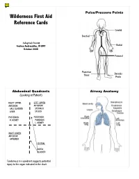 SOAP Note and Wilderness First Aid Guide