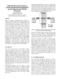 Benchmarking a Cosmic-Ray Rejection Application on the Tilera