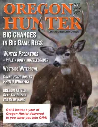 Big Changes Are in Store for Oregon Big Game Hunters