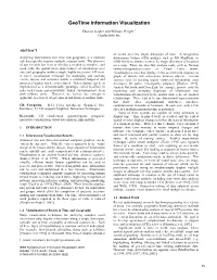 Geotime Information Visualization