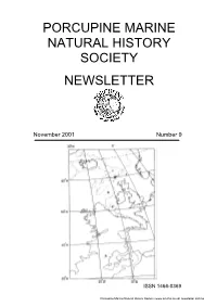 Porcupine Newsletter Number 9, November 2001