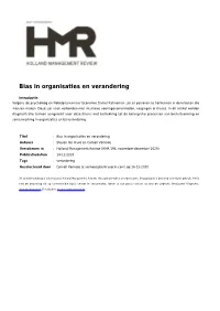 Bias in Organisaties En Verandering