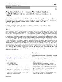 Deep Characterization of a Common D4Z4 Variant Identifies Biallelic