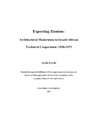 Exporting Zionism