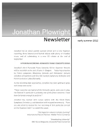Newsletter Early Summer 2012
