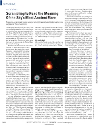 Scrambling to Read the Meaning of the Sky's Most Ancient Flare