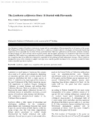 The Lasthenia Californica Story: It Started with Flavonoids