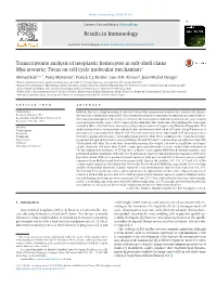 Transcriptome Analysis of Neoplastic Hemocytes in Soft-Shell Clams Mya