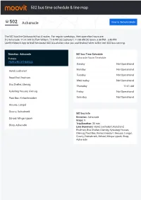 502 Bus Time Schedule & Line Route