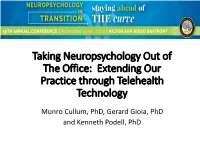 Extending Our Practice Through Telehealth Technology