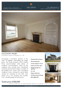 Guide Price £420,000 Viewing Strictly by Appointment with the Vendor’S Sole Agents