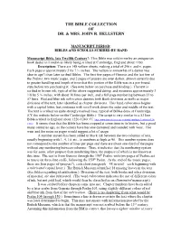 Manuscript and Early Printing