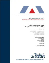 Santee Cooper Cross Generating Station Modeling Report