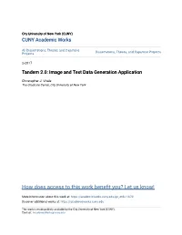 Tandem 2.0: Image and Text Data Generation Application