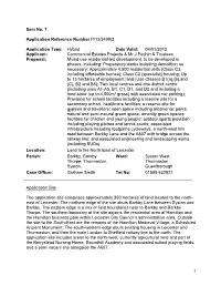 Application Reference Number P/13/2498/2