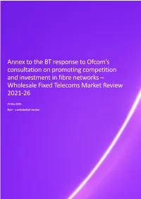 BT Group Regulatory Affairs, Response Remove All 4