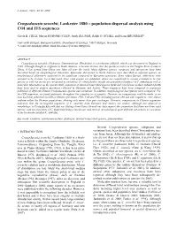 Craspedacusta Sowerbii, Lankester 1880 – Population Dispersal Analysis Using COI and ITS Sequences