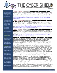 Cyber News for Counterintelligence / Information Technology / Security Professionals 18 June 2014