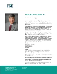 Donald Chance Mark, Jr