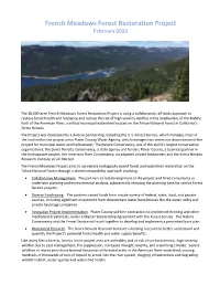 French Meadows Forest Restoration Project February 2019