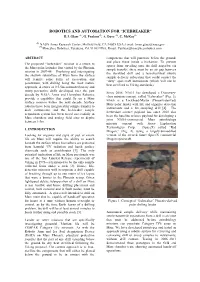 Robotics and Automation for “Icebreaker” B.J