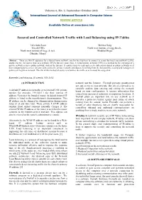 Secured and Controlled Network Traffic with Load Balancing Using IP-Tables
