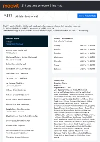211 Bus Time Schedule & Line Route