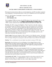 Ang Squadron Commander's Course (Scc) Announcement