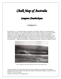 Chalk Map of Australia