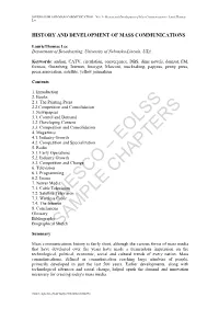 JOURNALISM and MASS COMMUNICATION – Vol
