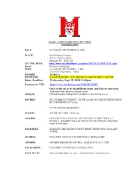 Mcgill OPEN CROSS COUNTRY MEET INFORMATION