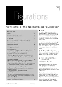 Newsletter of the Norbert Elias Foundation