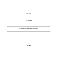 NGĀTI HEI and the CROWN AGREEMENT in PRINCIPLE EQUIVALENT July 2011