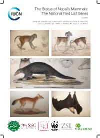 The Status of Nepal's Mammals – Red List