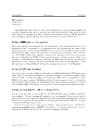 Homework 0: Account Setup for Course and Cloud FPGA Intro Questions