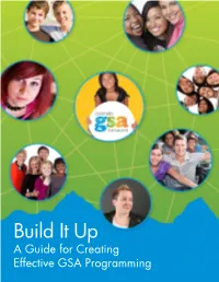 Build It Up: a Guide for Creating Effective GSA Programming