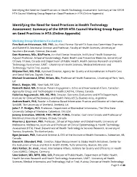 Identifying the Need for Good Practices in Health Technology