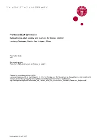 Key Concepts in the Frontex and Exit
