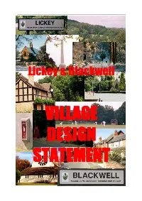 Lickey and Blackwell Village Design Statement