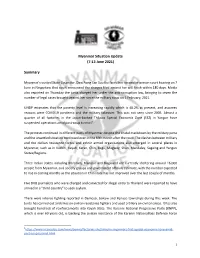 Myanmar Situation Update (7-13 June 2021)